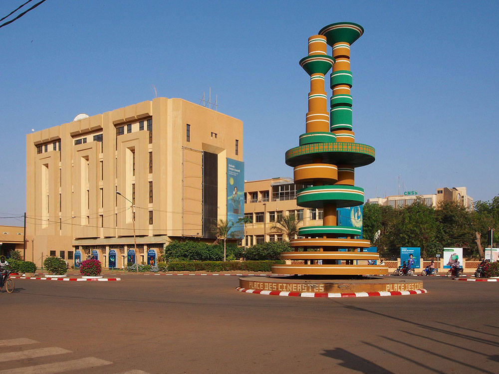 Place des Cinéastes, Ouagadougou. Image: Sputniktilt under a CC licence